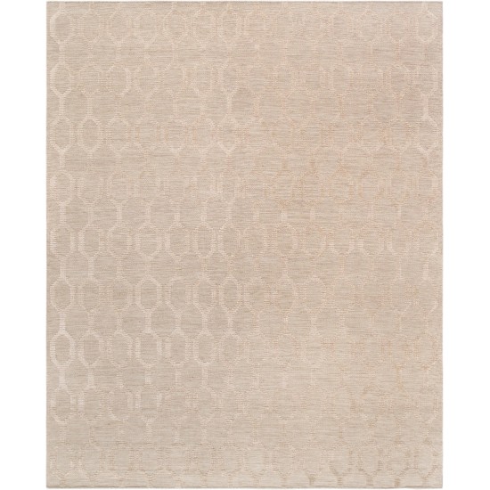 Pasargad Home Transitional Hand-Woven Silk & Wool Area Rug- 5' 0" X 8' 0"