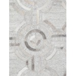 Pasargad Home Hand-Loomed Cowhide Silk Area Rug- 5X8