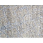 Pasargad Home Modern Collection Hand-Knotted Silk Area Rug- 9' 1" X 11' 10"