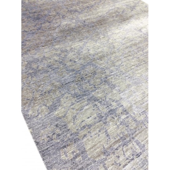 Pasargad Home Modern Collection Hand-Knotted Silk Area Rug- 9' 1" X 11' 10"