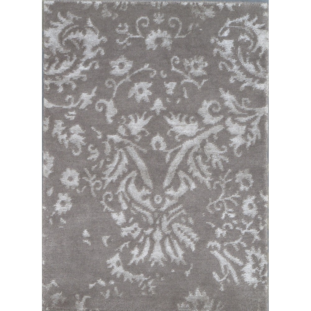 Pasargad Home Area Rug Modern Hand-Knotted Silk, Wool Toupe 2' 0" X 3' 0" Pasargad Home Area Rug Modern Hand-Knotted Silk, Wool Toupe 2' 0" X 3' 0"