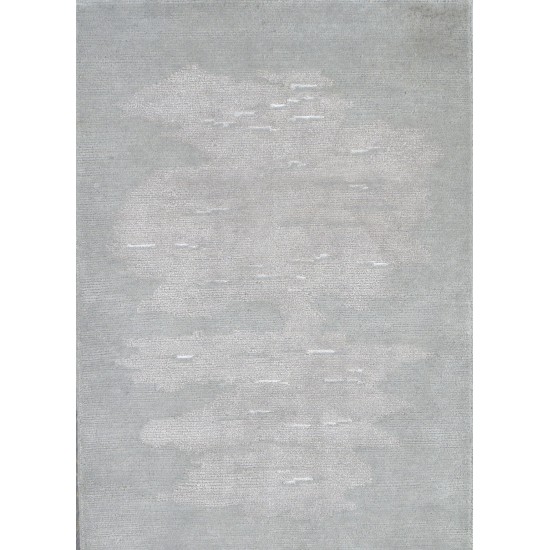 Modern Hand-Knotted Silk & Wool Area Rug- 2' 0" X 3' 0" SPRIL-2-1 2X3