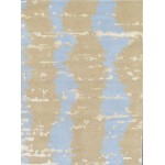 Pasargad Home Modern Collection Hand-Knotted Silk & Wool Area Rug- 4\' 2" X 5\' 8"