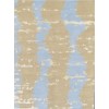 Pasargad Home Modern Collection Hand-Knotted Silk & Wool Area Rug- 4' 2" X 5' 8"
