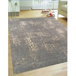 Pasargad Home Area Rug Modern Hand-Knotted Silk, Wool Grey 8' 1" X 9'11"