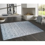 Pasargad Home Modern Collection Hand-Knotted Silk & Wool Area Rug- 6' 2" X 9' 4"