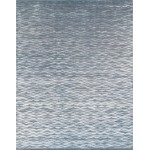 Pasargad Home Area Rug Modern Hand-Knotted Silk, Wool Blue 9' 0" X 12' 0"