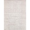 Pasargad Home Modern Hand-Knotted Bamboo Silk Silver Area Rug- 8'11" X 12' 2"