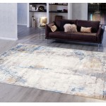 Pasargad Home Area Rug Modern Hand-Knotted Silk, Wool Silver 8' 0" X 10' 2"