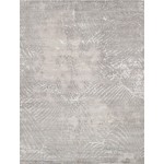 Pasargad Home Modern Collection Hand-Knotted Silk & Wool Area Rug