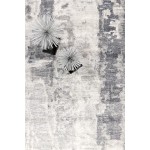 Pasargad Home Area Rug Modern Hand-Knotted Silk, Wool Silver 9' 2" X 12' 0"