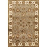 Pasargad Home Agra Collection Hand-Knotted Silk & Wool Area Rug- 4' 1" X 6' 2"