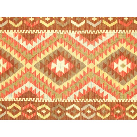 Pasargad Home Vintage Kilim Collection Multi Lamb's Wool Area Rug- 3' 3" X 5' 1"