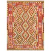 Pasargad Home Vintage Kilim Collection Multi Wool Area Rug- 5' 0" X 6' 9"