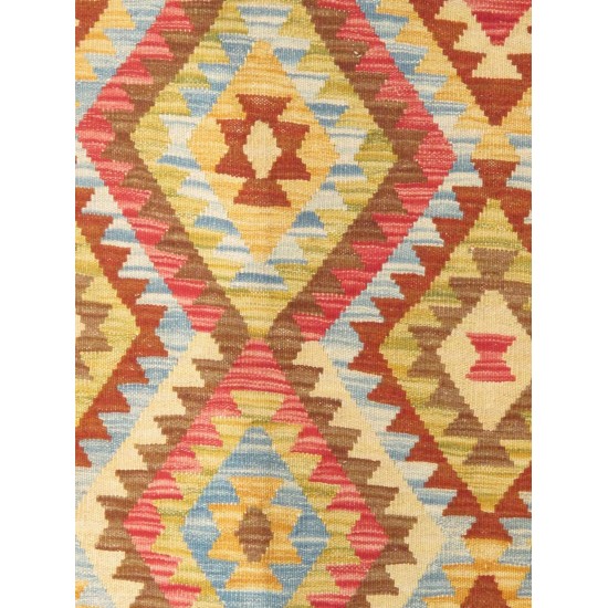 Pasargad Home Vintage Kilim Collection Multi Wool Area Rug- 5' 0" X 6' 9"