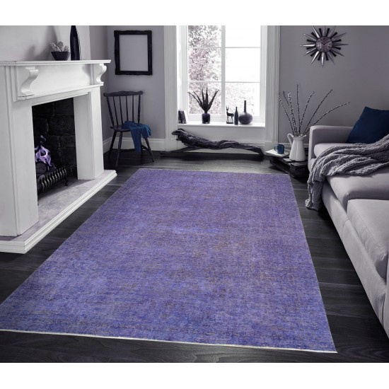 Pasargad Home Vintage Vintage Purple Lamb's Wool Area Rug- 9' 2" X 11'11"