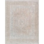 Pasargad Home Vintage Overdye Mocha Lamb's Wool Area Rug- 9' 7" X 12' 7"