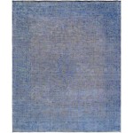 Pasargad Home Vintage Overdye Blue Lamb's Wool Area Rug-10' 1" X 12' 6"