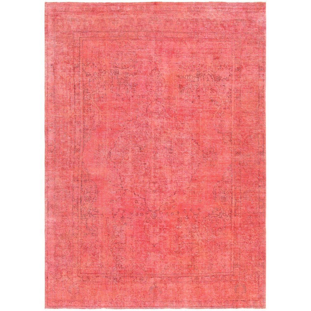 Pasargad Home Vintage Overdye Rust Lamb's Wool Area Rug- 8' 1" X 11' 3"