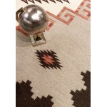 Pasargad Home Navajo Style Hand-Woven Wool Area Rug- 8' 1" X 9'10"