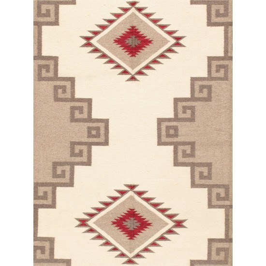 Pasargad Home Kilim Collection Hand-Woven Wool Area Rug- 9' 0" X 11'10"