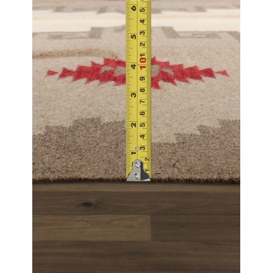 Pasargad Home Kilim Collection Hand-Woven Wool Area Rug- 9' 0" X 11'10"