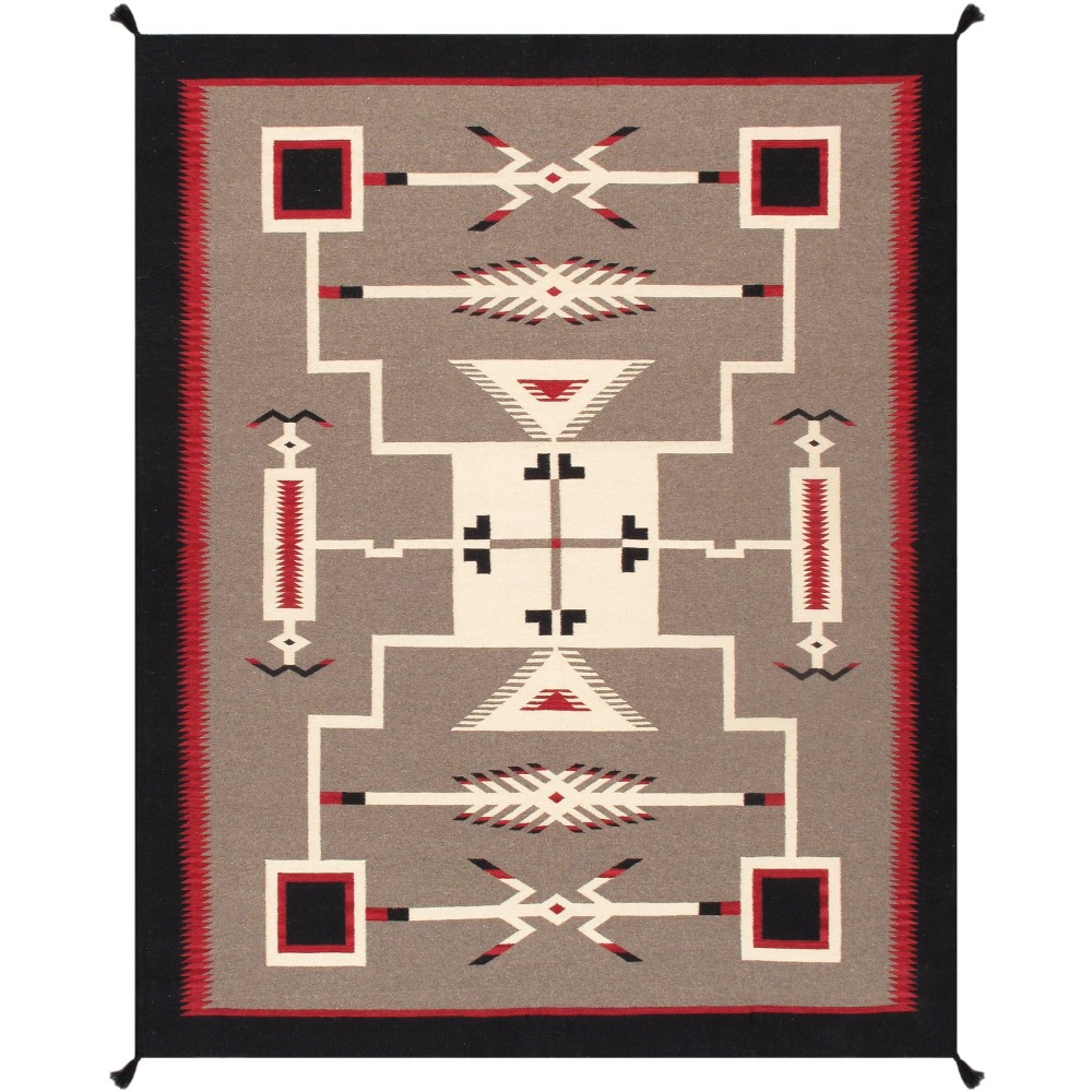 Pasargad Home Kilim Collection Hand-Woven Wool Area Rug- 8X10