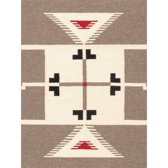 Pasargad Home Kilim Collection Hand-Woven Wool Area Rug- 8X10