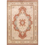 Pasargad Home Tabriz Hand-Knotted Silk & Wool Area Rug- 9'11" X 14' 0"