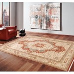 Pasargad Home Tabriz Hand-Knotted Silk & Wool Area Rug- 9'11" X 14' 0"