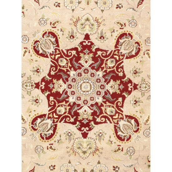 Pasargad Home Tabriz Hand-Knotted Silk & Wool Area Rug- 9'11" X 14' 3"