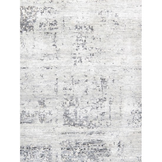 Pasargad Home Modern Collection Hand-Knotted Silk Area Rug- 8'11" X 12' 1"