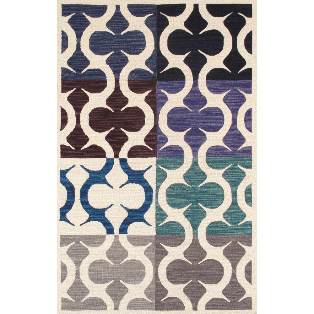 Transitiona Hand-TuftedLamb's Wool Area Rug- 5' 0" X 8' 0" PBW-786CHART 5X8