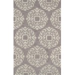 Pasargad Home Area Rug Transitiona Hand-Tufted Lamb's Wool Grey 5' 0" X 8' 0"