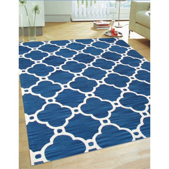 Pasargad Home Transitiona Hand-Tufted Lamb's Wool Area Rug- 4' 0" X 6' 0"