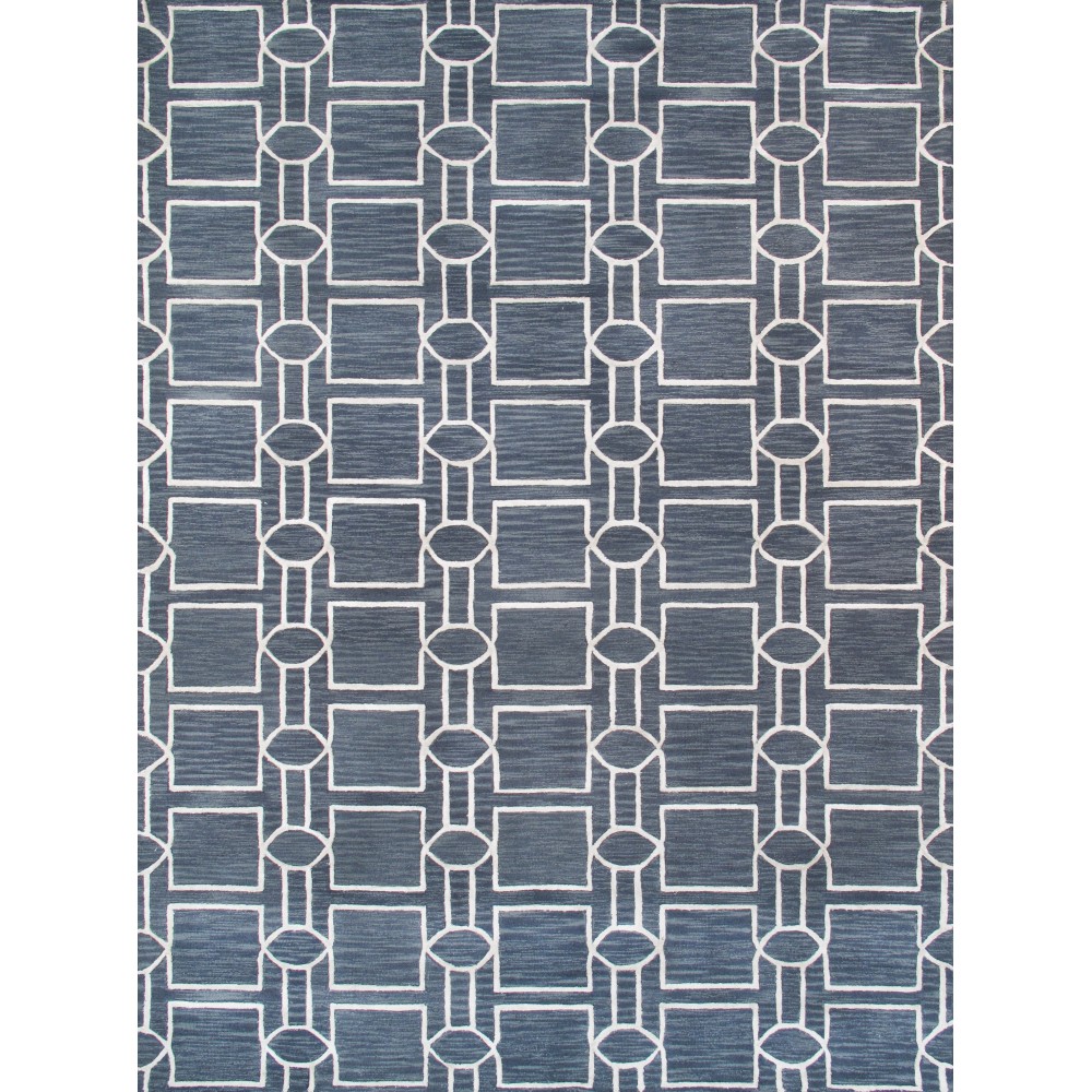 Pasargad Home Area Rug Transitiona Hand-Tufted Silk, Wool Grey 4' 0" X 6' 0"