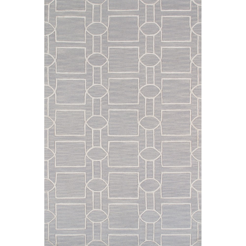 Pasargad Home Area Rug Transitiona Hand-Tufted Silk, Wool Silver 4' 0" X 6' 0"