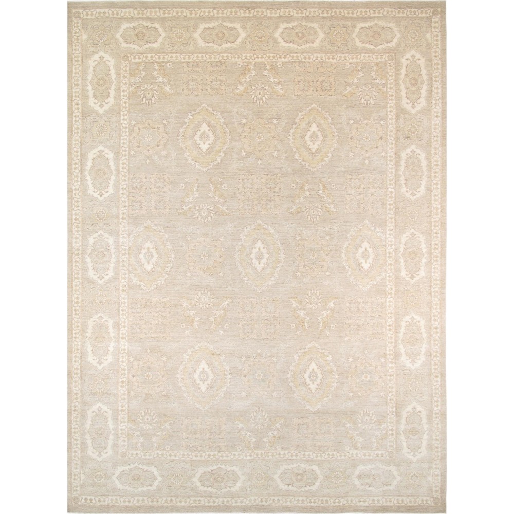 Pasargad Home Ferehan Collection Hand-Knotted Wool Area Rug- 8' 8" X 11' 9"