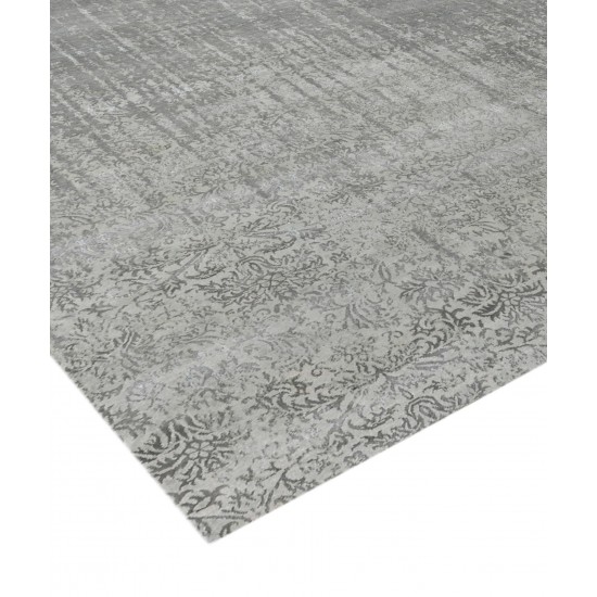 Pasargad Home Transitional Hand-Knotted Silk & Wool Area Rug- 7' 11" X 9' 8"