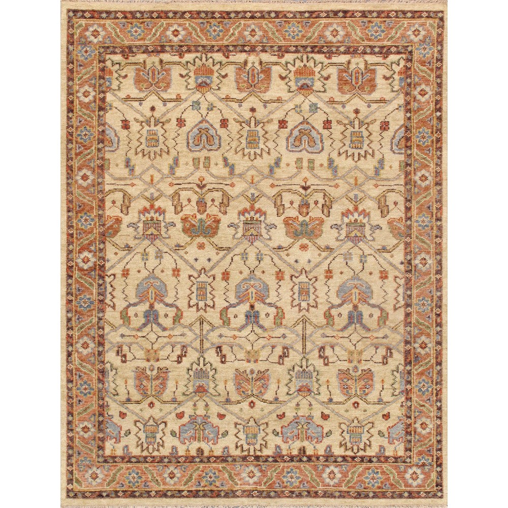 Pasargad Home Area Rug Sultanabad Hand-Knotted Wool Ivory 8' 0" X 10' 0" Pasargad Home Area Rug Sultanabad Hand-Knotted Wool Ivory 8' 0" X 10' 0"