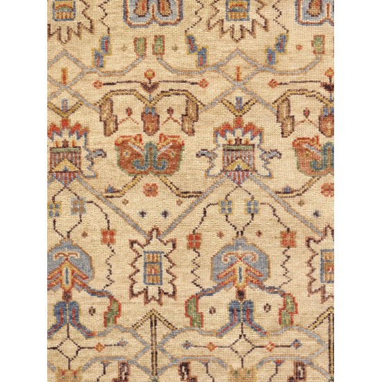 Pasargad Home Area Rug Sultanabad Hand-Knotted Wool Ivory 8' 0" X 10' 0"