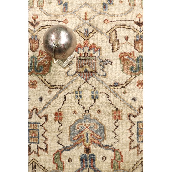 Pasargad Home Area Rug Sultanabad Hand-Knotted Wool Ivory 8' 0" X 10' 0"