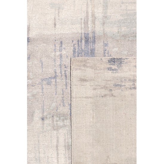 Modern Hand-Loomed Bamboo Silk & Wool Area Rug- 8' 0" X 10' 0" PEL-17 8x10