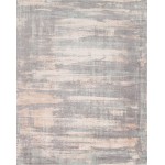 Modern Hand-Loomed Bamboo Silk & Wool Area Rug- 8' 0" X 10' 0" PEL-46v 8x10