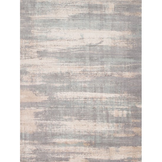 Modern Hand-Loomed Bamboo Silk & Wool Area Rug- 8' 0" X 10' 0" PEL-46v 8x10