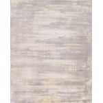 Pasargad Home Area Rug Modern Hand-Loomed Silk, wool Ivory 5' 0" X 8' 0"