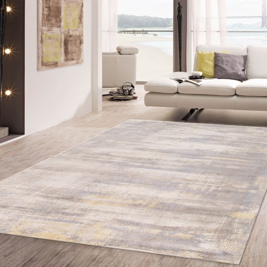 Pasargad Home Modern Hand-Loomed Bamboo Silk & Wool Area Rug- 9' 0" X 12' 0"