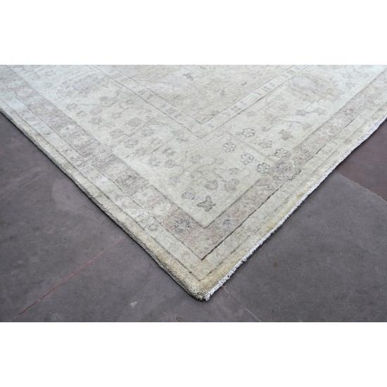 Pasargad Home Oushak Collection Hand-Knotted Wool Area Rug- 10' 1" X 13' 9"