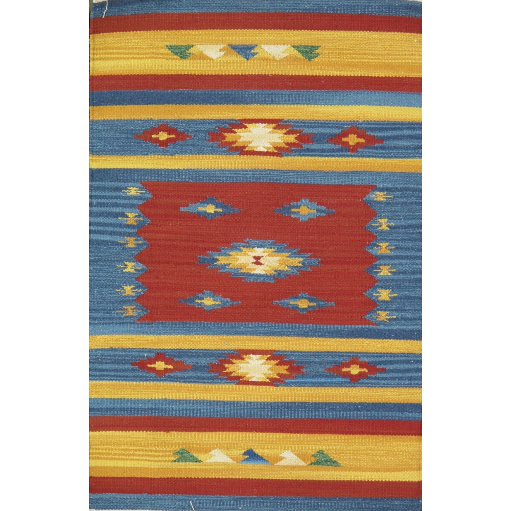 Pasargad Home Anatolian Kilim Collection Hand Woven Cotton Area Rug-5' x 8'