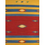 Pasargad Home Anatolian Kilim Collection Hand Woven Cotton Area Rug-5' x 8'